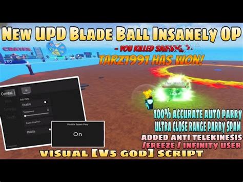 UPD Blade Ball OP Script 100 Accu Auto Parry Ultra Close Range Spam