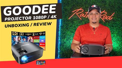 Goodee Projector 1080P 4K Unboxing Setup And Review YouTube