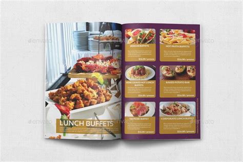 Catering Brochure Bundle Template Catering Lunch Buffet Pasta Buffet