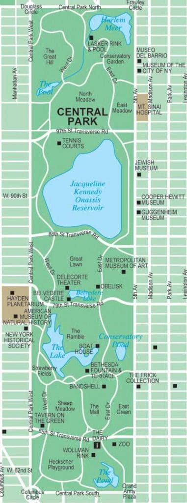 Map of Central Park - Night Fox Tips