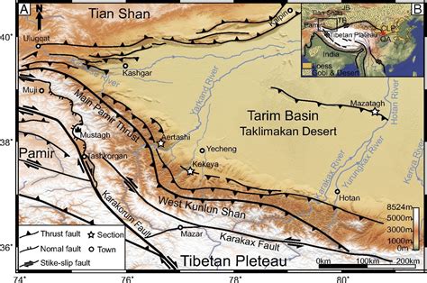 Taklimakan Desert Map Location