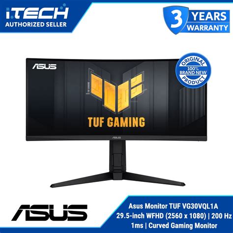 Asus Monitor Tuf Vg30vql1a 295 Inch Wfhd 2560 X 1080 200 Hz 1ms Curved Gaming Monitor