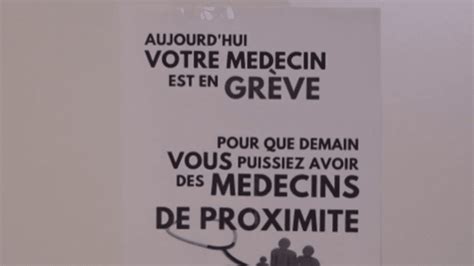 Santé les médecins généralistes en grève vendredi 13 octobre