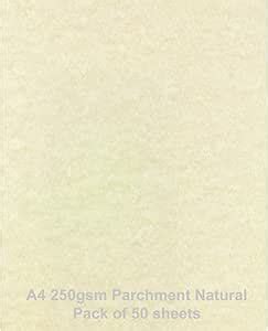 A G M Papier Parchemin Naturel Lot De Feuilles Par Ark