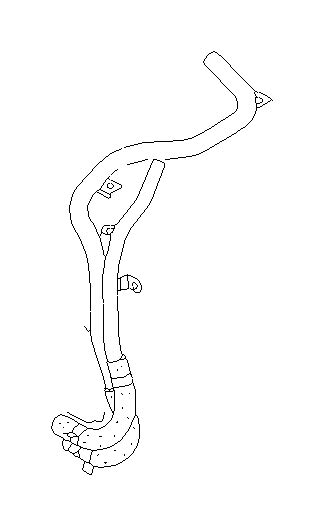 Subaru Forester 2 5L PREMIUM BASE Engine Coolant Bypass Pipe Pipe