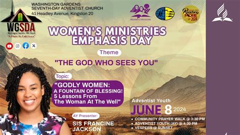 Sab Pm Women S Ministry Emphasis Day Sis Francine Jackson June