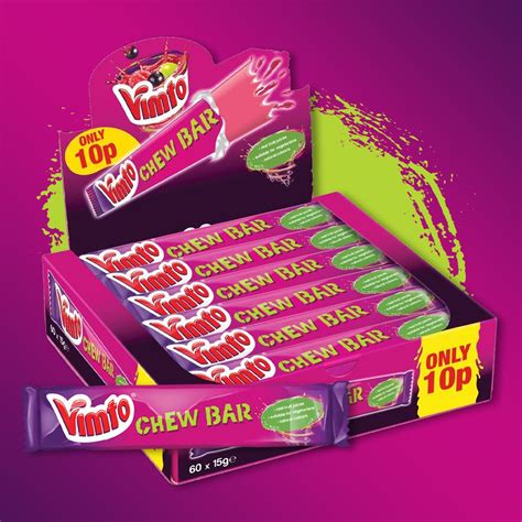 Box Of 60 Vimto Chew Bars Retro Sweets Buy Sweets Online One