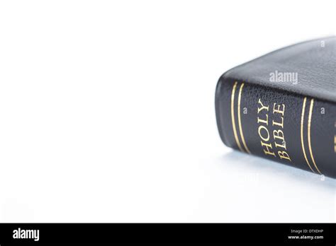 Black Leather Bound Holy Bible Stock Photo Alamy