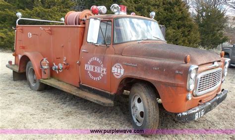 1960 International B166 Fire Truck In Vici Ok Item Ar9484 Sold