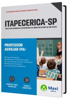 Apostila Prefeitura De Itapecerica SP 2023 Maxi Educa Maxi Educa