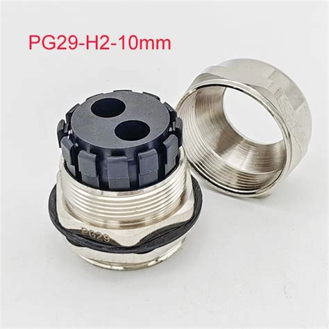 Ip68 Multi Holes Brass Cable Glands Pg Thread Pg29 H2 10mm Cable Gland And Pg Gland