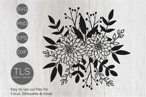 Dahlia Flower SVG