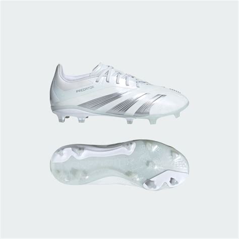 adidas Predator 24 Elite Firm Ground Cleats - White | Kids' Soccer ...