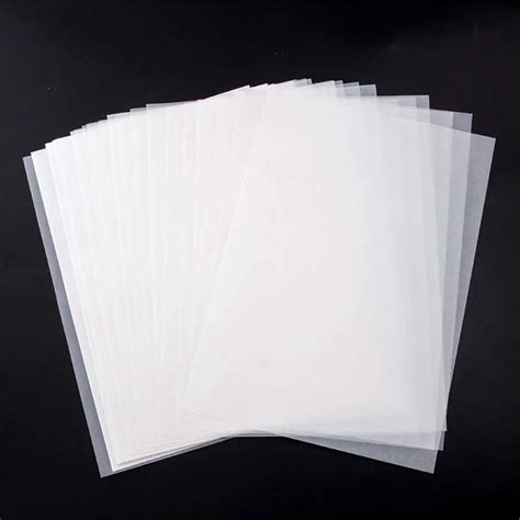 100 Sheets Tracing Paper Soft Off White Translucent Pliable And Tough