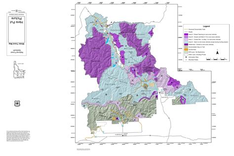 Sawtooth National Forest Winter Travel Map map by US Forest Service R4 ...