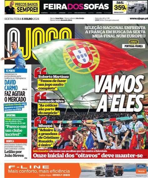 Capa Jornal O Jogo Julho Capasjornais Pt