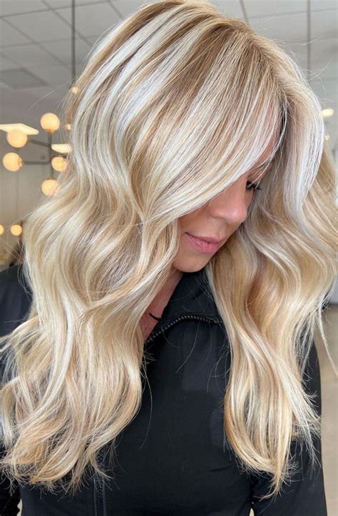 Cute Summer Hair Colours Soft Wave Beach Blonde