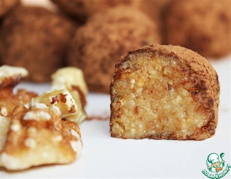 Конфеты с грецким орехом – кулинарный рецепт