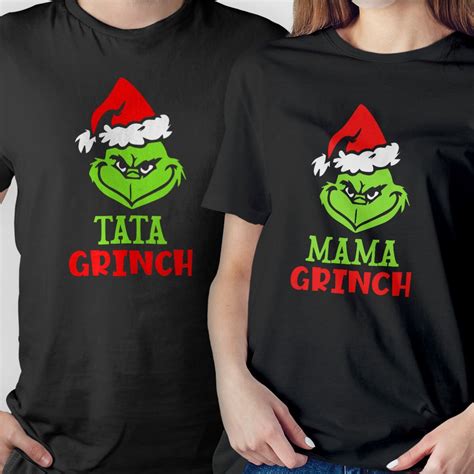 Tricou Din Bumbac Personalizat Cu Text Grinch Stargift Ro