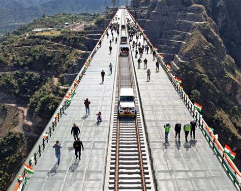 Minister Of Railways Conducts First Trial Run On Worlds Highest