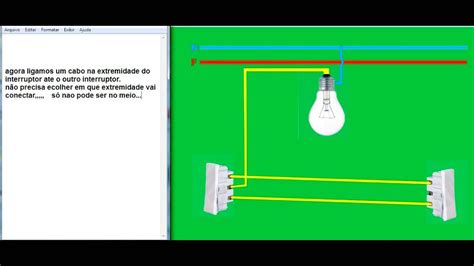 Como Fazer Ligação Paralela Para Acender Uma Lâmpada em Dois Lugares