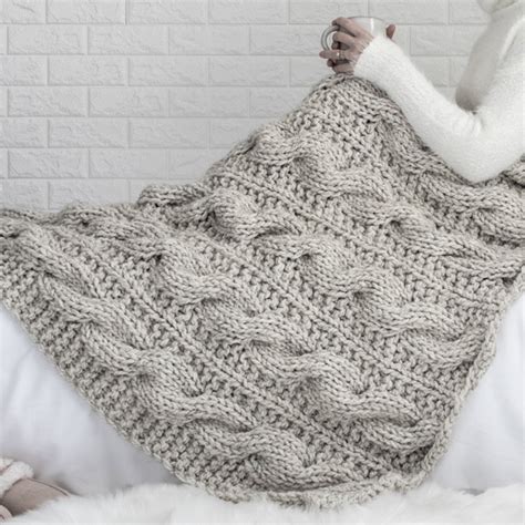 Chunky Knit Afghan Pattern