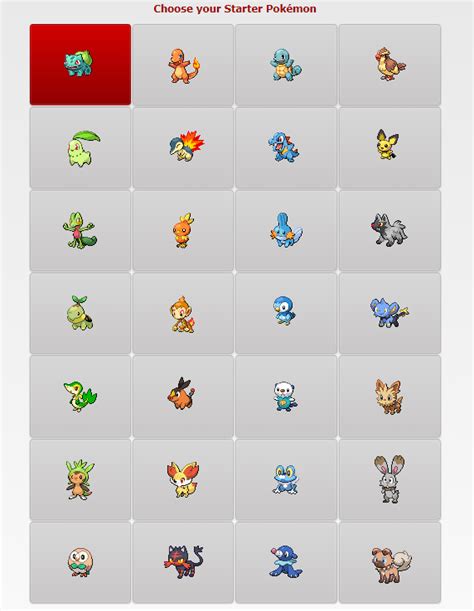 Starter Pokémon Pokémon Vortex Wiki