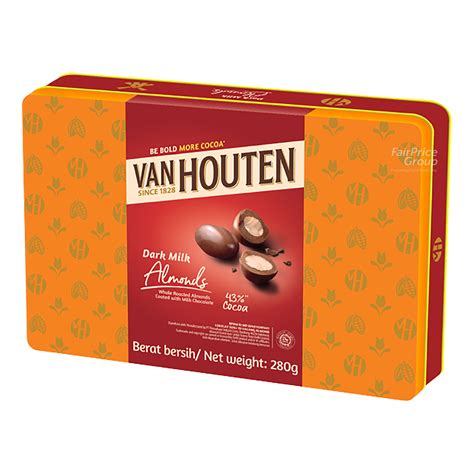 Van Houten Dark Milk Chocolate Gift Tin Almonds Ntuc Fairprice