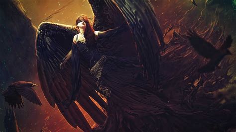 Dark Angel Fantasy Art (#2296964) - HD Wallpaper & Backgrounds Download