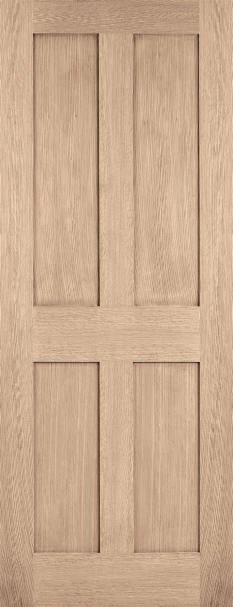 X X Mm London Oak Panel Prefinished Internal Door