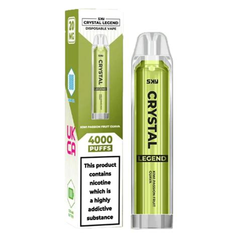 Kiwi Passion Fruit Guava By Sky Crystal Legend Disposable Kit