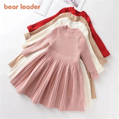 B R F Hrer Langarm Pullover Kleid M Dchen Prinzessin Baby M Dchen