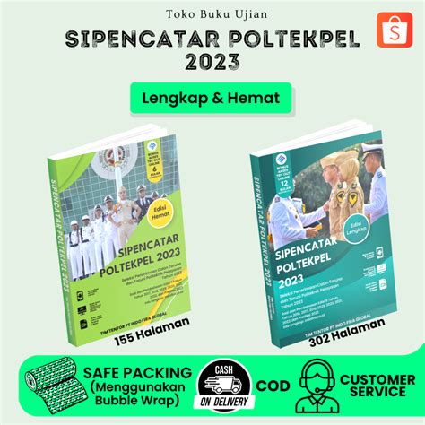 Jual TERBARU Buku SIPENCATAR POLTEKPEL 2024 Edisi Lengkap Edisi