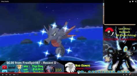 Live Shiny Seadra In Pokemon ORAS After 235 Encounters Via SeaNav YouTube