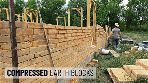 A Timelapse Of Compressed Earth Block House Construction Plus A Baby