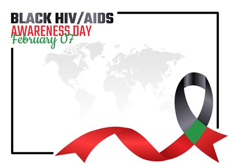 Vector Graphic Of Black HIV AIDS Awareness Day Good For National Black