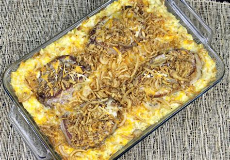 Cheesy Pork Chop and Potato Casserole