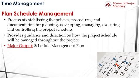 Plan Schedule Management Process: 9 Items to Include in the Plan