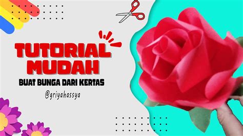 Cara Bikin Bunga Dari Kertas Origami Cara Membuat Bunga Dari Kertas