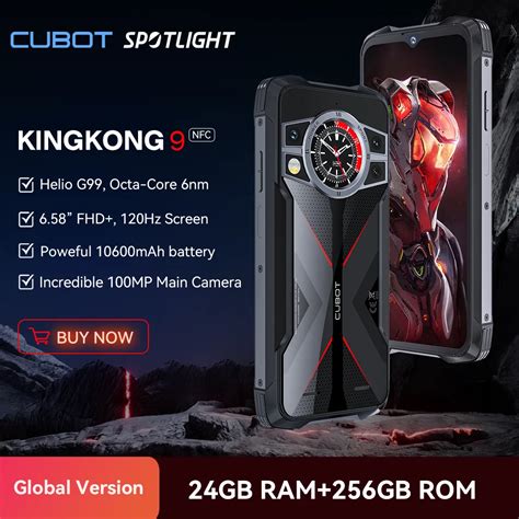 Cubot KingKong 9 Helio G99 120Hz 6 583 Inch Screen Rugged Smartphone