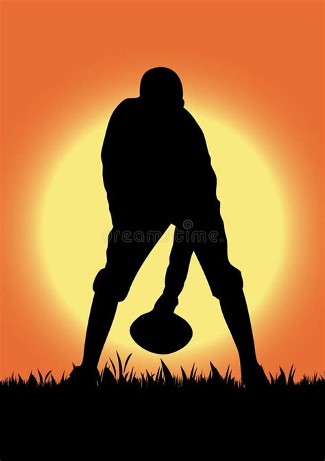 Field Football Silhouette Stock Illustrations 9171 Field Football