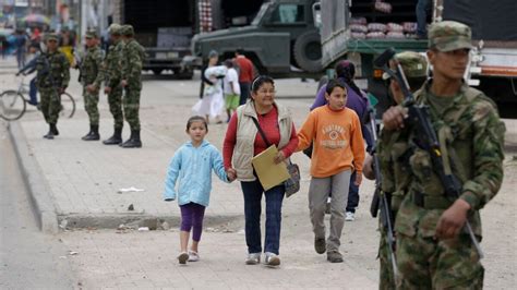 Troops Patrol Colombian Capital After Protests