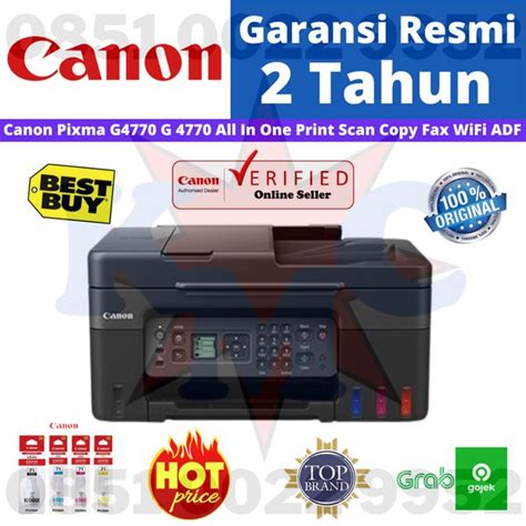 Jual Canon Pixma G4770 G 4770 All In One Print Scan Copy Fax WiFi ADF