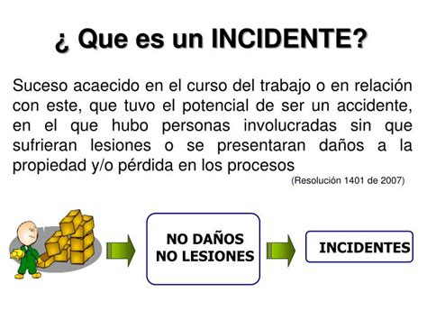 Ppt Incidentes Y Accidentes De Trabajo Powerpoint Presentation Id