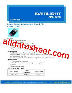 EAIST3216A1 Datasheet PDF Everlight Electronics Co Ltd