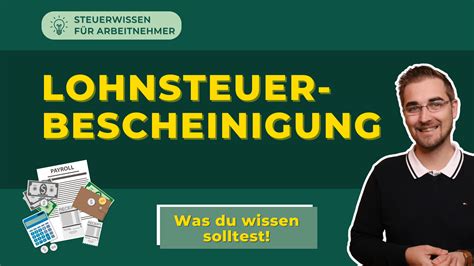 Lohnsteuerbescheinigung Was Du Wissen Solltest Steuern Mit Kopf