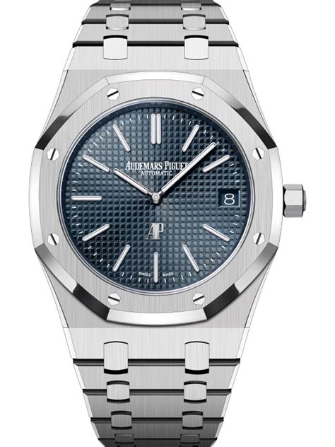 Audemars Piguet Royal Oak Jumbo Extra Plate Acier Cadran Bleu