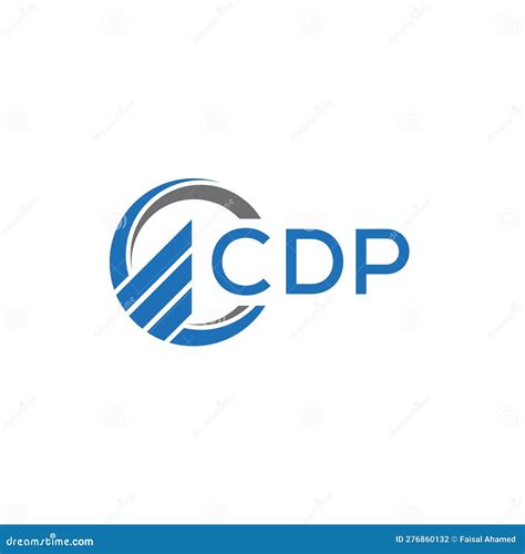 Cdp Flat Accounting Logo Design On White Background Cdp Creative