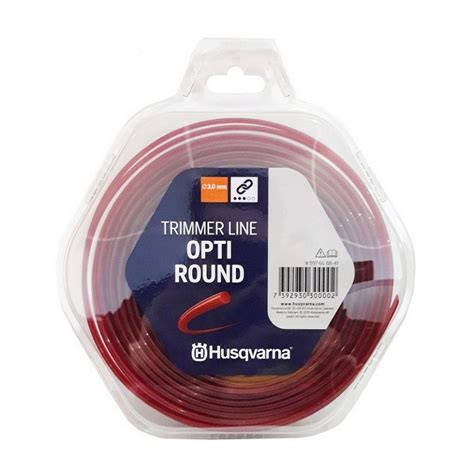 Кръгла червена корда за моторна коса Husqvarna Opti Round 3 Mm 10 M