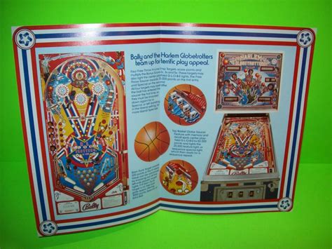 Harlem Globetrotters Pinball Flyer 1979 Bally Meadowlark Lemon